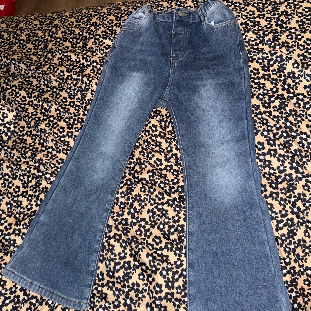 SHEIN Flare & Wide Leg Jeans in Classic Blue
